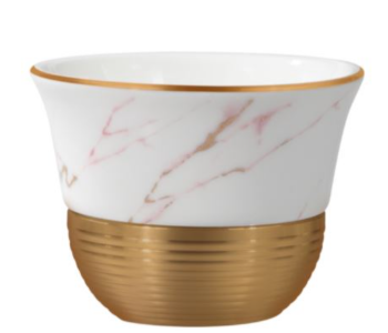 Royalford RF9638 80ml Porcelain Cawa Cup - White And Gold in UAE