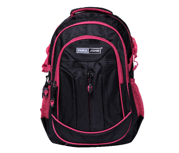 Para John PJSB6011A18-B 18-inch School Backpack - Black in KSA