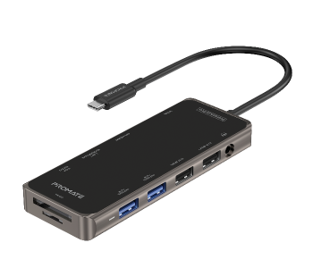Promate PRIMEHUB-PRO 11 In 1 Type-C Multi-Port Adapter With 100W USB-C Power Delivery in OMAN