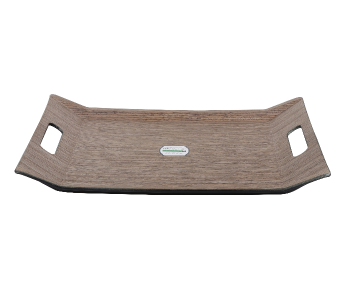 Royalford RF9222 46 X 31CM Wooden Finish Serving Tray - Brown in UAE