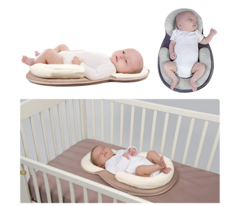 Express Delivery - Ultra-Soft Breathable Newborn Portable Nursing Baby Lounger - Beige - ID 78348