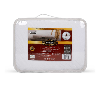Parry Life PLMP7055 Terry Cotton Waterproof Mattress Protector- White in UAE
