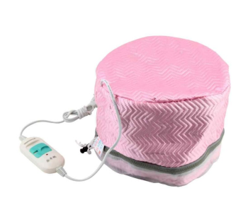 Electronic Suffocated Oil Cap Hair Steamer - Pink in UAE