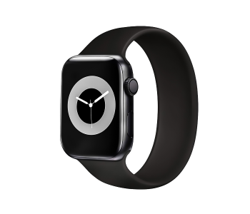 Express Delivery - Promate LOOP-40L 38mm or 40mm Large Solo Loop Strap for Apple Watch - Black - ID 81670