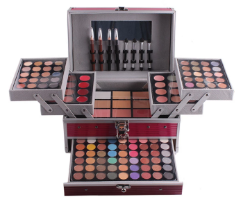 Professional Makeup Aluminium Case Eyeshadow Palette Powder Blush For Lip Multifunctional Cosmetic Tool- Rose in OMAN