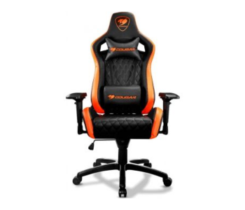 Express Delivery - Cougar Armour S Adjustable Design Gaming Chair - Black & Orange - ID 79374