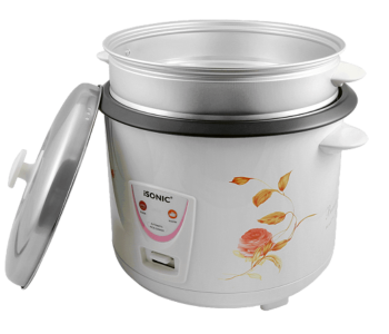 ISONIC IRC 759 2.8L Automatic 3 In1 Rice Cooker – White in UAE