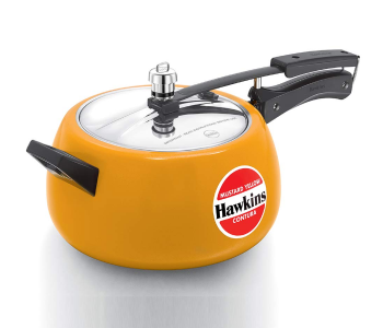 Hawkins CMY50 5 Litre Contura Pressure Cooker - Mustard Yellow in KSA
