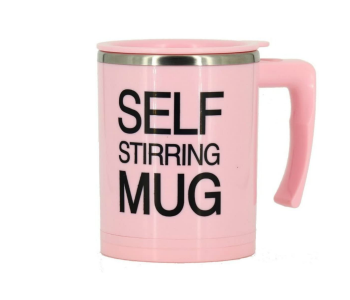 Self Stirring Coffee Mug COF1141 Pink in UAE
