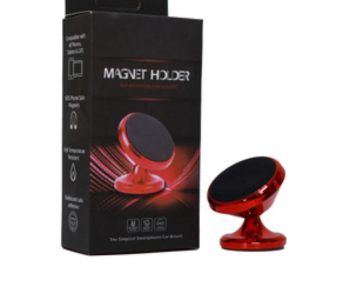 Magnetic 360 Rotating Car Holder - Red in OMAN