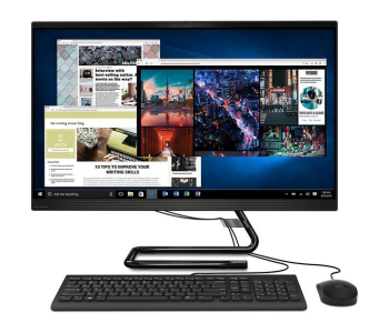 Lenovo AIO 3 F0EY005NAX 27Inch FHD Intel Core I7-10700T 2GHz Processor 8GB RAM 1TB SSD AMD Radeon 600 Series Graphics Win10 Business English-Arabic Keyboard All In One Desktop - Black in OMAN