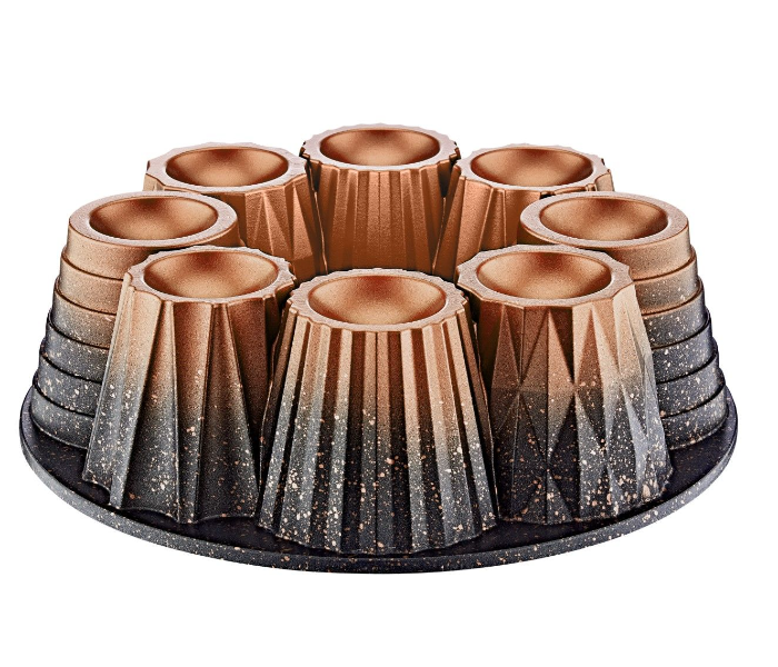 OMS Collection 26Cm Muffin And Cup Cake Mould – Copper in UAE