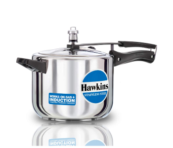 Hawkins HSS50 5 Litre Stainless Steel Pressure Cooker - Silver in KSA