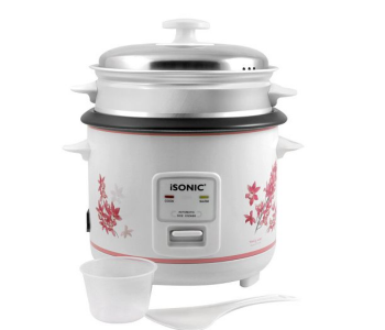 ISONIC IRC 757 1L Automatic 3 In1 Rice Cooker - White in UAE