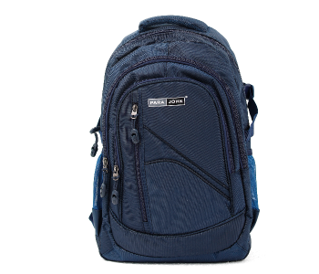 Express Delivery - Para John PJSB6005A18-NB 18 inch Unisex Casual Backpack - Navy Blue - ID 78319