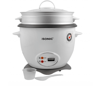 ISONIC IRC 761 1.8L Automatic Premium 3 In1 Rice Cooker – White in UAE