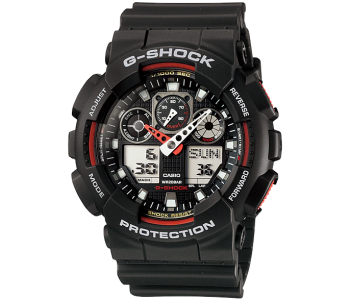 Casio G Shock GA-100-1A4DR Mens Analog And Digital Watch Black in UAE