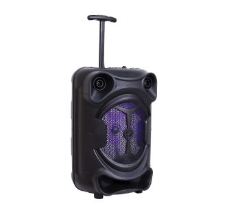 Express Delivery - JBK-816 Portable Bluetooth Wireless High bass Trolley Speaker with Mic (JA176) - Black - ID 81891