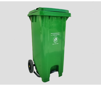 Express Delivery - Trash Bin 240 Litre Garbage Trash With Pedal - Green - ID 84304