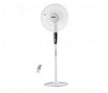 Geepas GF21112 16 Inch Stand Fan With Remote Control - White in UAE