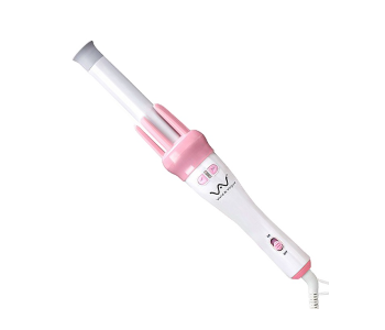 JA-FN 360 Degree Swievl Cord Automatic Hair Curler - White And Pink in KSA