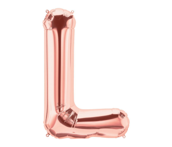 Party Time L-G-803409 Letter L 16 Inch Foil Balloon - Gold Rose in OMAN
