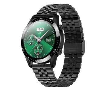 Smart Watch With Health Assessment System - Black in OMAN