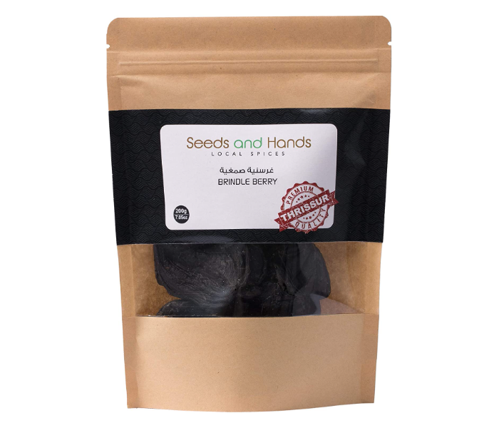 Express Delivery - Seeds and Hands 200g Thrissur Brindle Berry Kudampuli Garcinia Cambogia Whole Organically Grown Homestead Produce - ID 85835