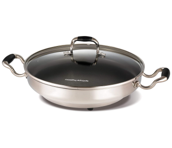 Morphy Richards 48898 Supreme Precision Electric Round Skillet - Silver in UAE