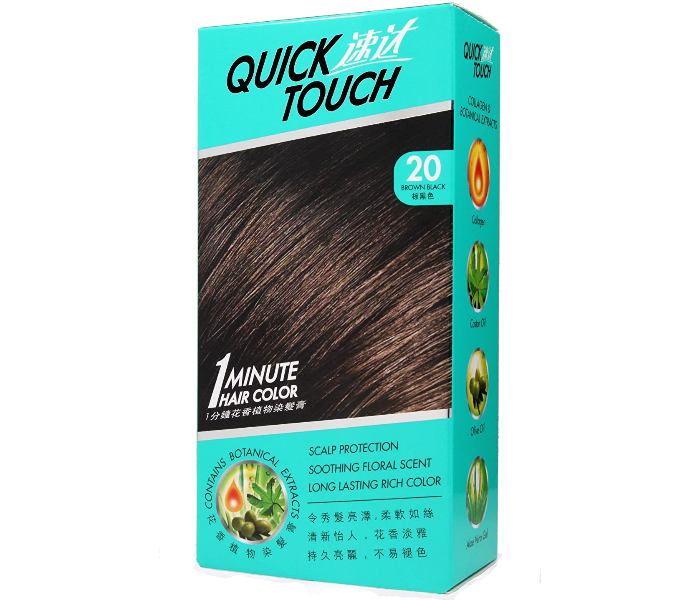 Express Delivery - Quick Touch 80gm Brown Black 1 Minute Hair Dye - ID 85841