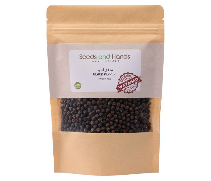 Express Delivery - Seeds and Hands 100g Tellicherry Special Extra Bold Black Pepper Kali Mirch Whole - ID 85840