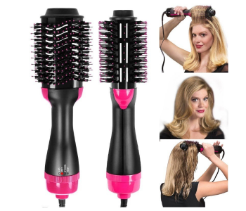 Generic 3 In 1 One Step Hair Dryer And Styler - Pink And Black in KSA