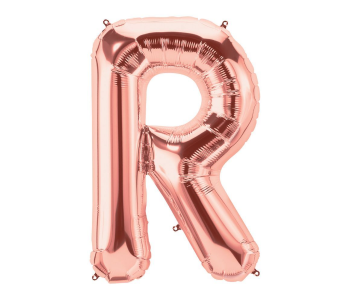 Party Time R-G-803409 Letter R 16 Inch Foil Balloon - Rose Gold in UAE