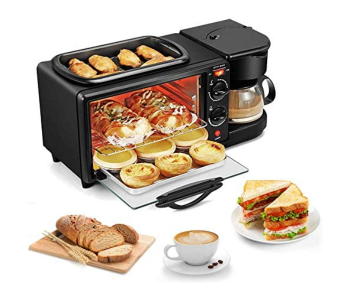 Multifunctional 3-in-1 Breakfast Machine - Black in UAE