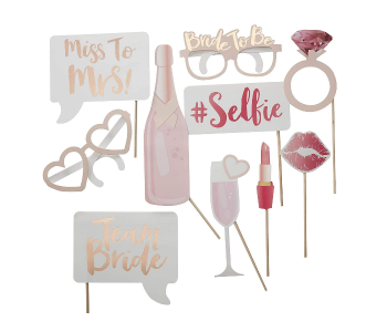 10 Piece Team Bride To Be Photo Booth Hen Party Photo Booth Prop Wedding Decoration Bridal Shower Bachelorette Party Supplies in UAE