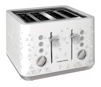 Morphy Richards 248110 Prism 4 Slice Toaster - White in UAE