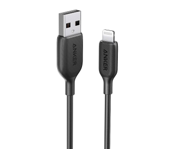 Anker A8812 Power Line III Lightning Cable 0.9m Length - Black in UAE