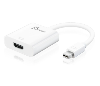 J5 Create JDA152 Mini Display Port To HDMI Adapter - White in OMAN