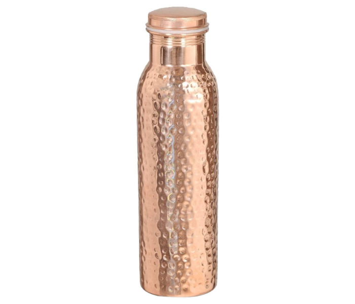 Pure Copper Hammered Joint Free 900ml Water Bottle in UAE