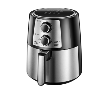 Evvoli EVKA-AF3501B 3.5Liter 1400 Watts Adjustable Temperature Control Air Fryer - Black And Grey in UAE