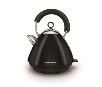 Morphy Richards 102030 1.5 Litre Accents Pyramid Kettle - Black in UAE