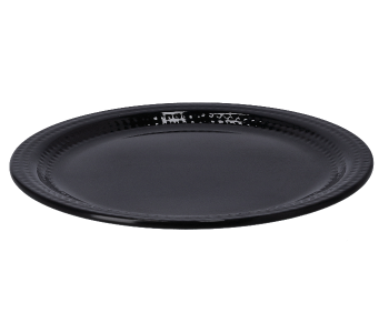 Express Delivery - Royalford RF10036 11 Inch Melamine Ware Biza Dinner Plate - Black - ID 86087