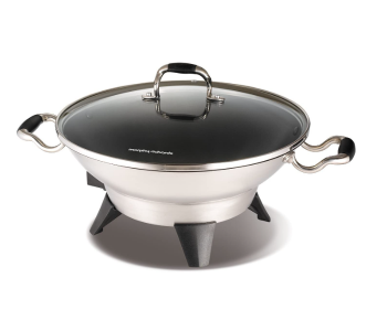 Morphy Richards 48899 4.5 Litre Round Wok - Silver in UAE