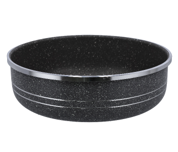 Royalford RF10095 28cm Granite Coated Smart Round Baking Pan - Black in UAE