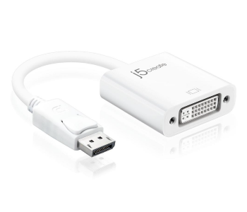 J5 Create JDA134 Display Port TO DVI Adapter - White in OMAN
