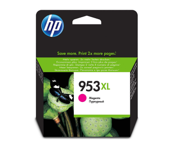 HP F6U17AE 953XL High Yield Original Ink Cartridge - Magenta Front View - ID 85727
