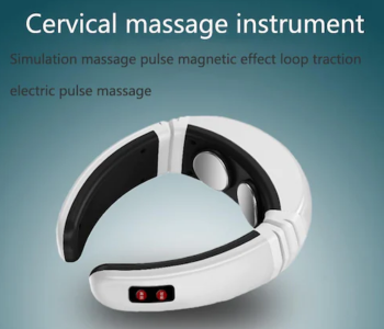 Intelligent Cervical Massage Instrument Multifunctional Pulse Meridian Neck Physiotherapy Instrument - White in OMAN