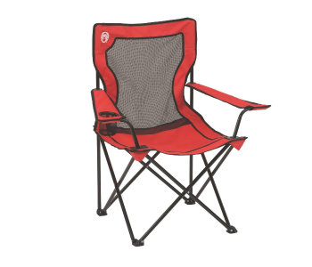 Express Delivery - Coleman 2000020258 Broadband Mesh Quad Chair - Red - ID 84250