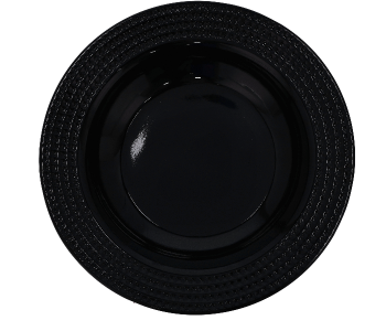 Royalford RF10038 8 Inch Melamine Ware Biza Soup Plate - Black in UAE