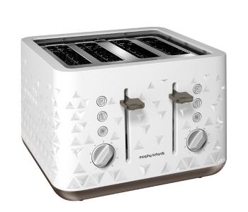 Morphy Richards 248102 Prism 4 Slice Toaster - White in UAE
